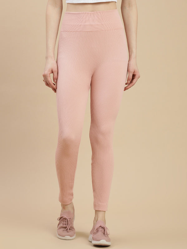De Moza Women's Winter Leggings Dusty Pink - De Moza