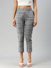 De Moza Women Cigarette Pants Black