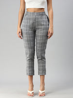 De Moza Women Cigarette Pants Black