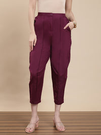 De Moza Women Casual Pants Cherry