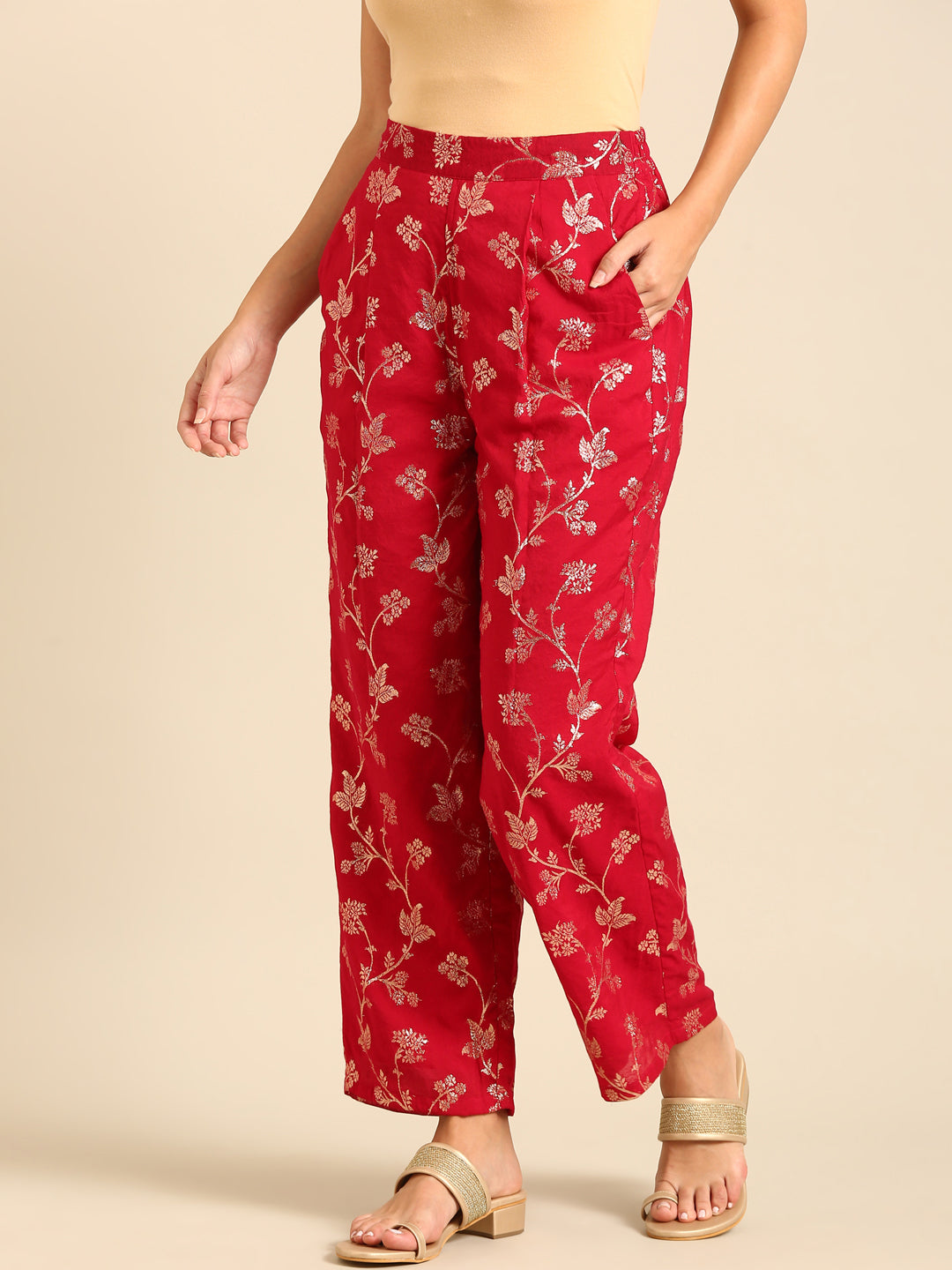 Co-Ord Set (Jacket & Palazzo)-Fuchsia - De Moza