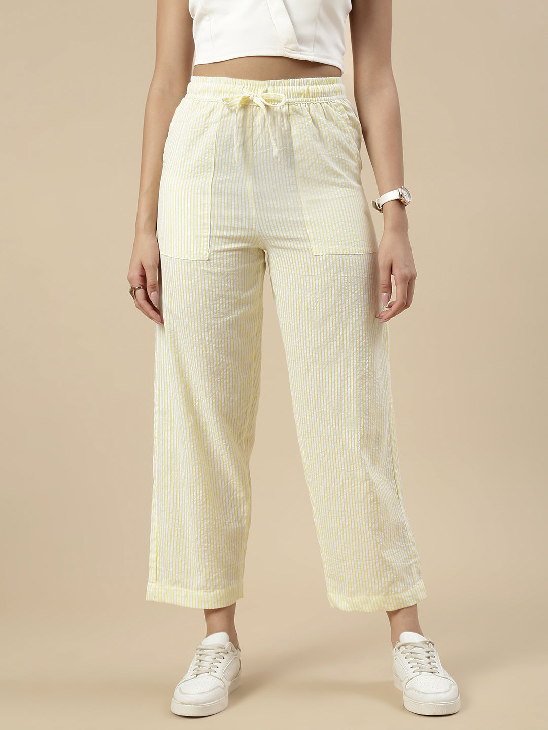 Casual Pant-Yellow