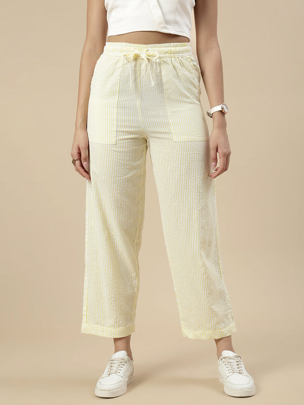 Casual Pant-Yellow - De Moza