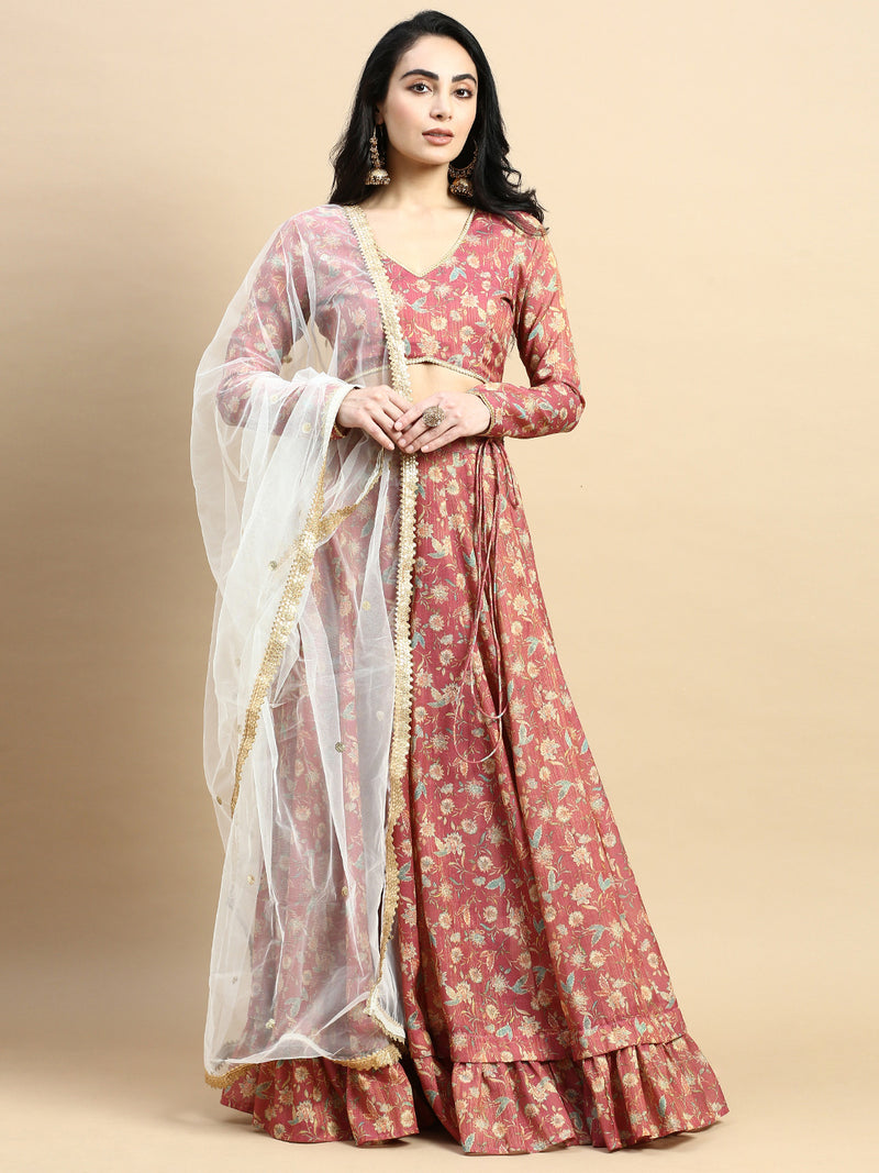 Dupatta Jacquard-White - De Moza