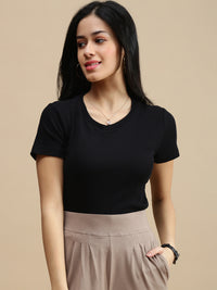 De Moza Women Casual Top Black