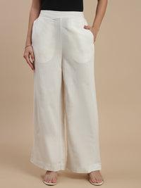 De Moza Women Casual Palazzo Natural - De Moza