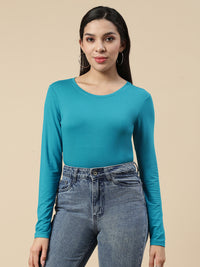 T-Shirt Long Sleeve-Teal - De Moza