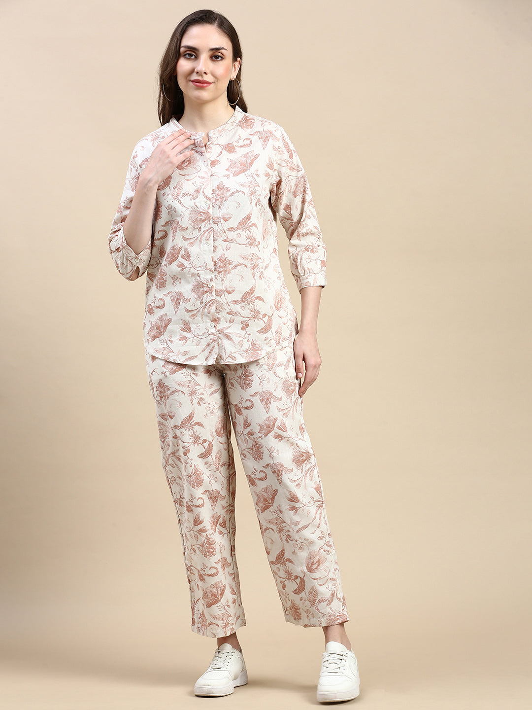 Printed Palazzo-Clay - De Moza