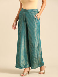 Palazzo Polka Dots-Teal - De Moza