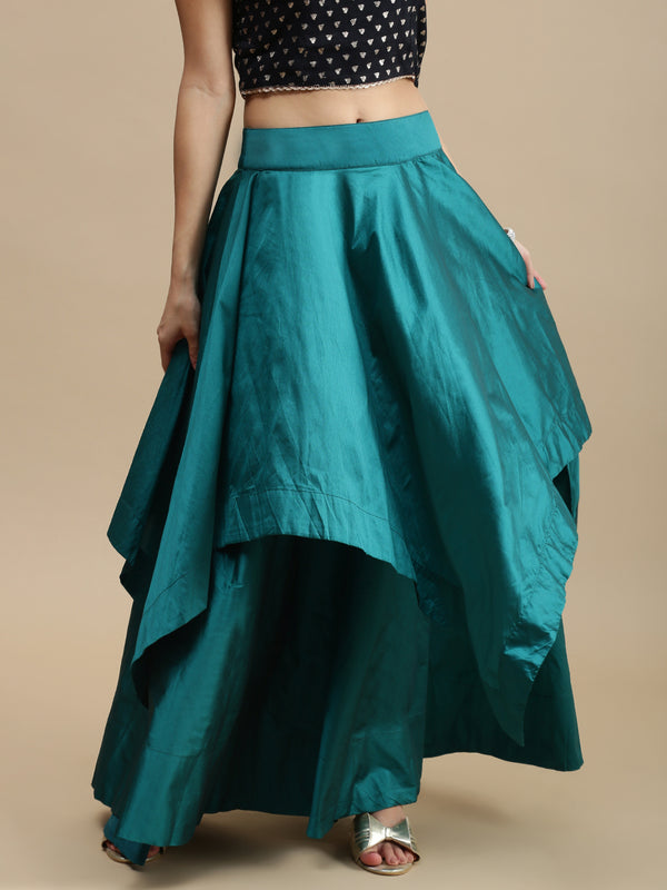 Women's Skirt Bottle Green - De Moza