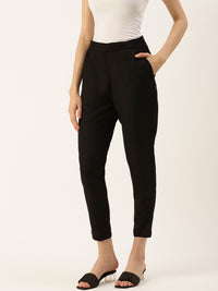 De Moza Women’s Cigarette Pant Black