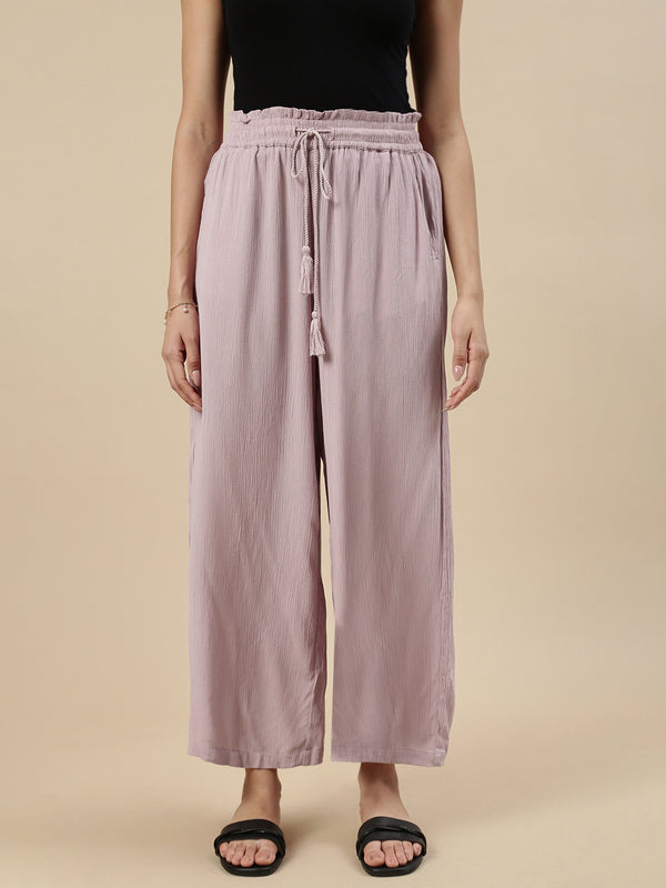 Flared Palazzo-Dusty Rose - De Moza