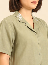 Shirt-Mint Green - De Moza