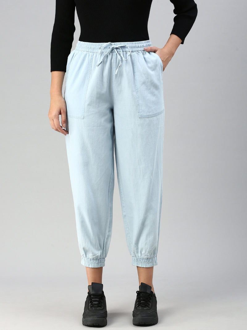 De Moza Women Jogger Ice Blue