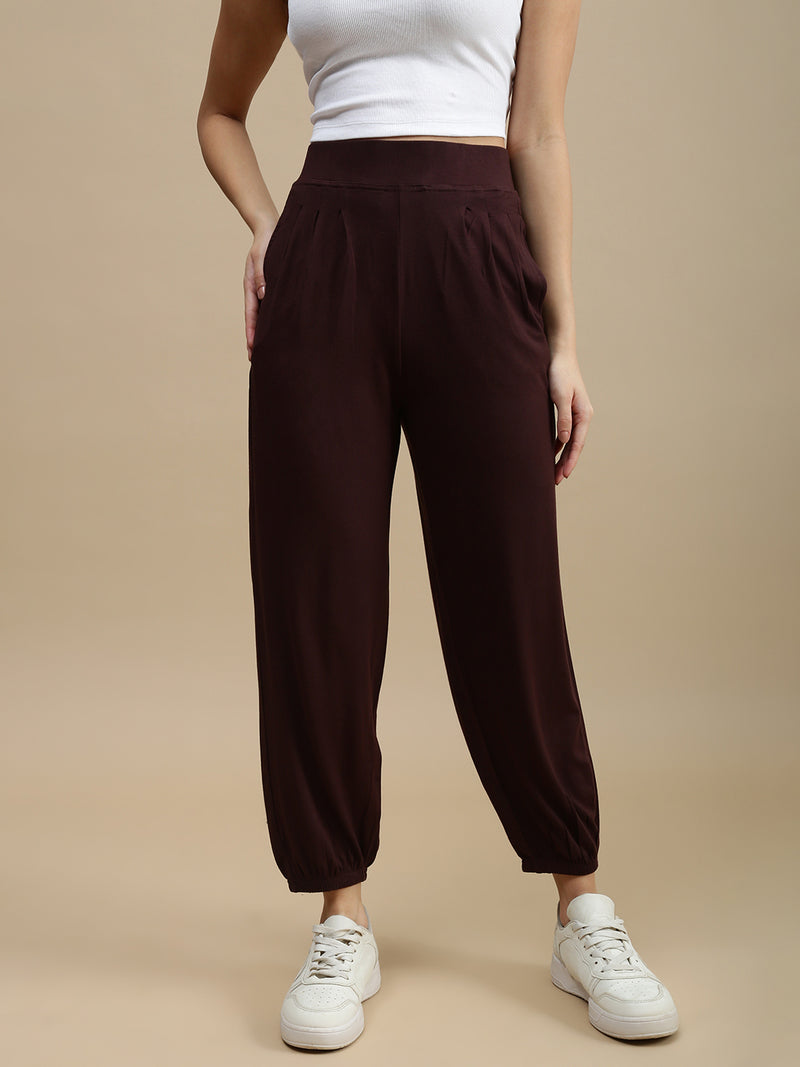 De Moza Women Casual Jogger Brown