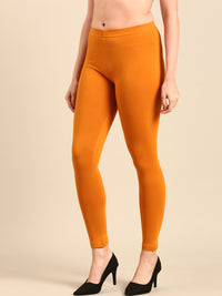 Ankle Length Leggings Cotton-Dark Mustard - De Moza