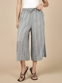Printed Culottes-Black - De Moza