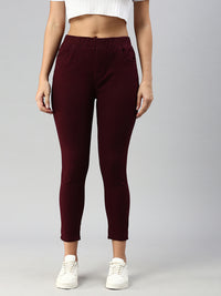 De Moza Women Jegging Wine