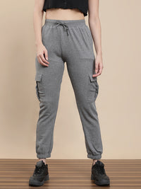 De Moza Women Casual Jogger Anthra Melange