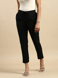 Straight Pant-Black - De Moza