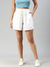 De Moza Women’s Shorts White