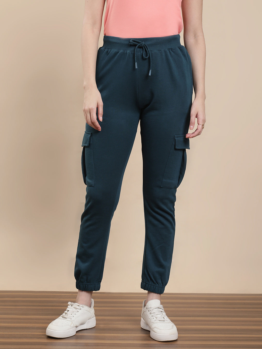 De Moza Women Casual Jogger Ocean Blue