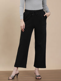 De Moza Women Casual Pants Black