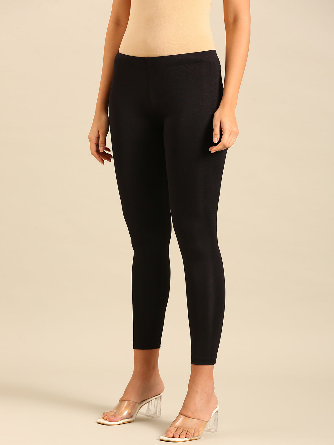 Shimmer Leggings-Black - De Moza