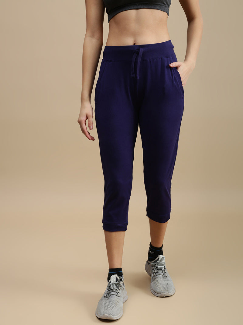 De Moza Women Athleisure Pants Navy Blue