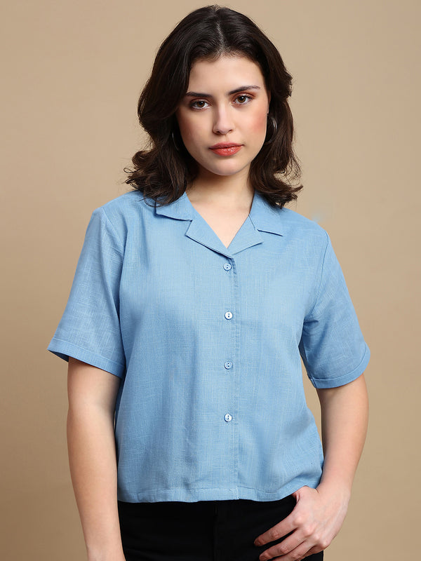 De Moza Women Casual Top Blue - De Moza