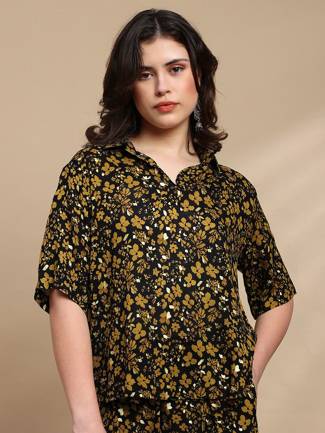 De Moza Women Festive Top Black - De Moza