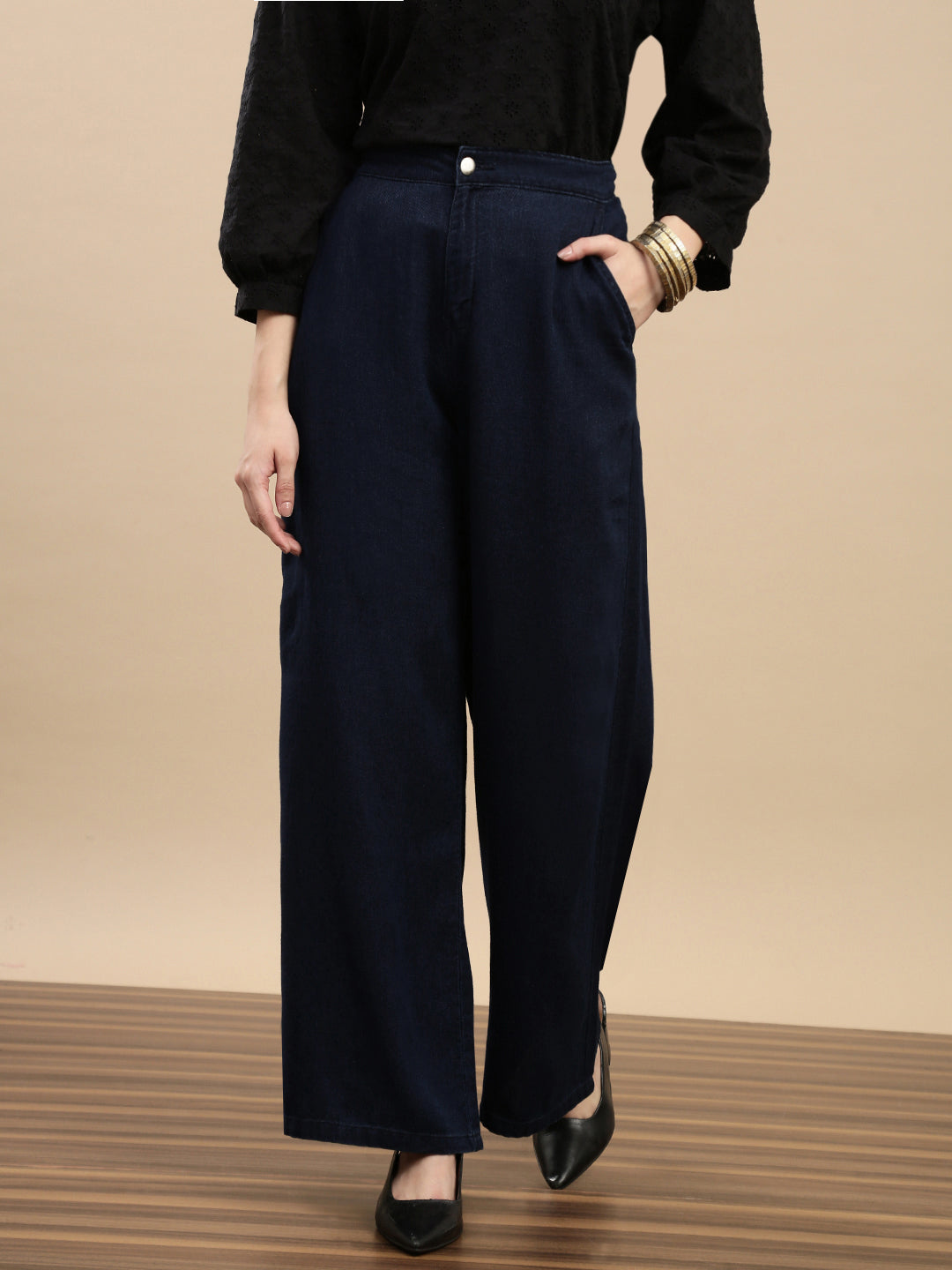 De Moza Women Casual Pants Rinse - De Moza