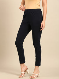 Women's Needle Pants Navy - De Moza