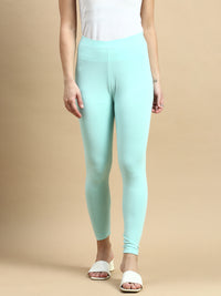 Ankle Length Leggings Viscose-Pista - De Moza