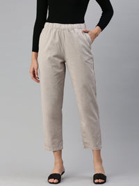 De Moza Women Casual Pants Steel Grey