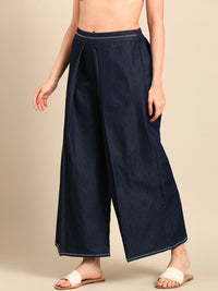 Palazzo-Dark Wash - De Moza