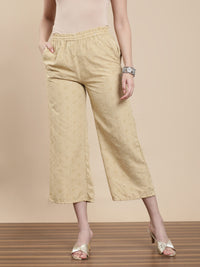De Moza Women Casual Palazzo Beige