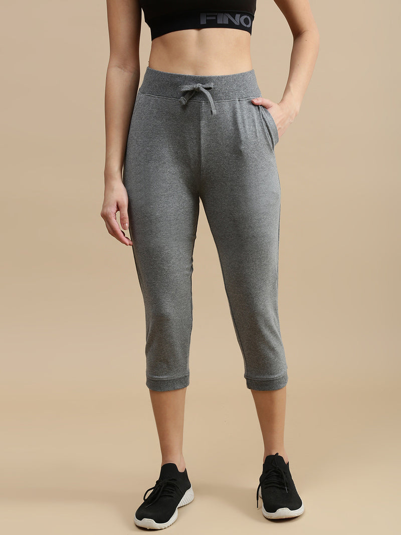 De Moza Women Athleisure Pants Anthra Melange
