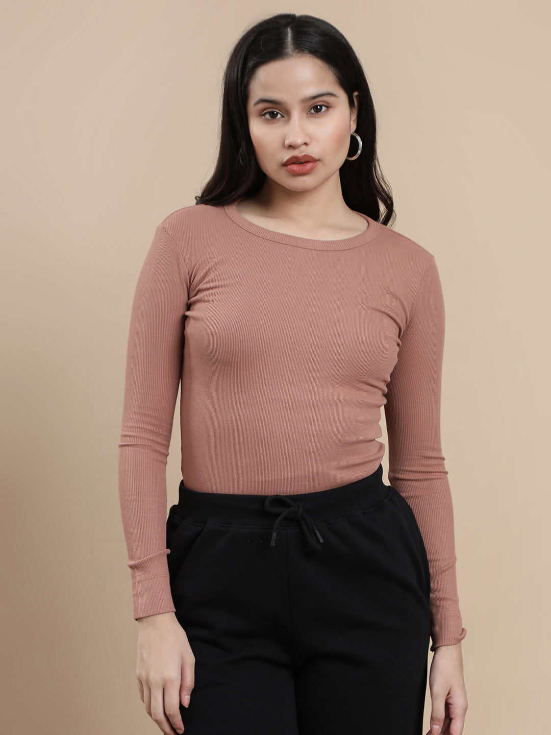 De Moza Women Casual Top Mocha Mousse