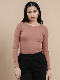 De Moza Women Casual Top Mocha Mousse