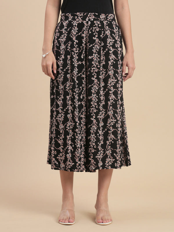 De Moza Women Casual Culottes Black - De Moza