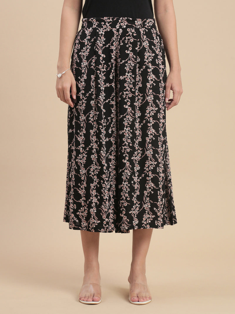 De Moza Women Casual Culottes Black - De Moza