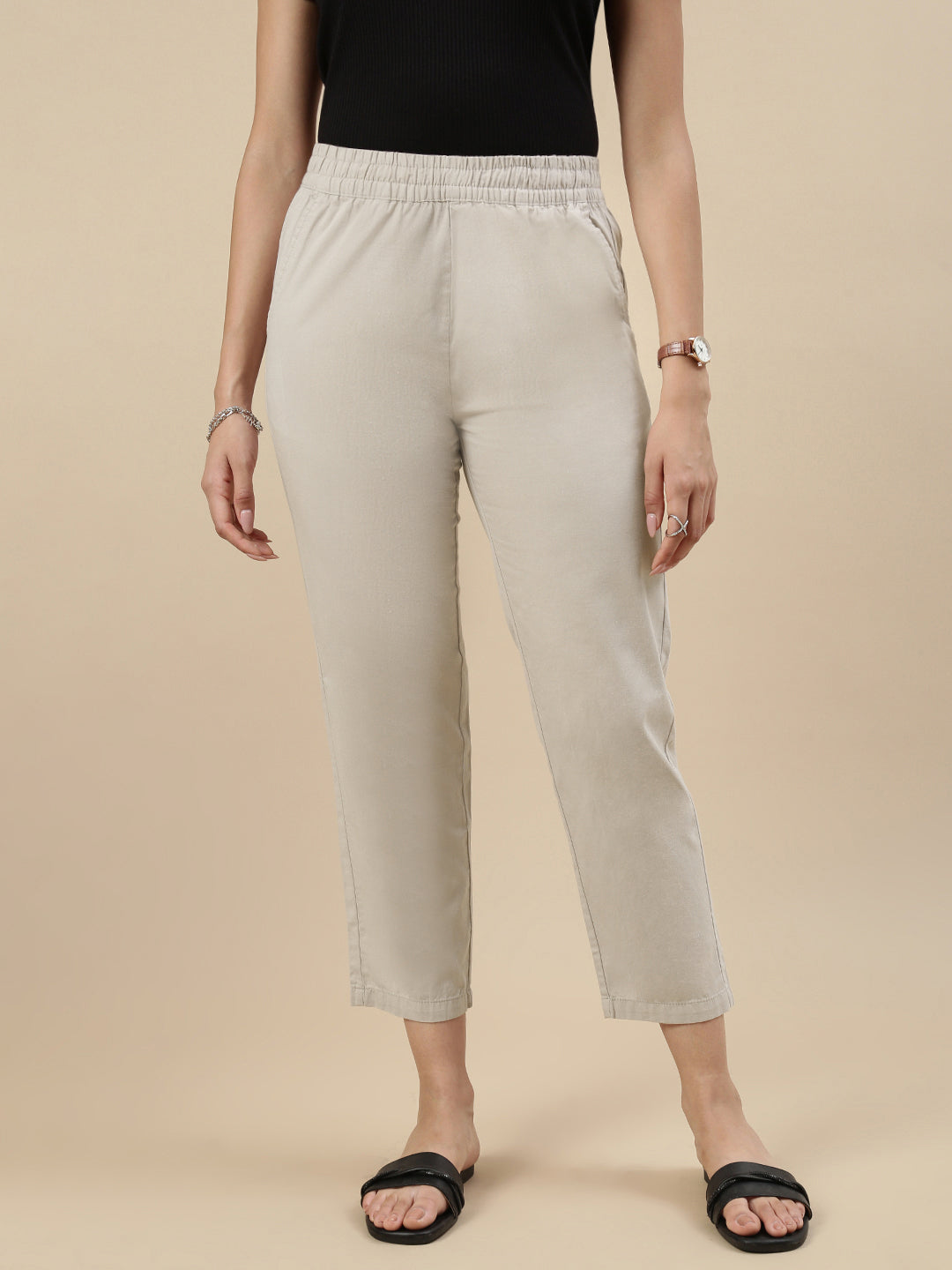 Casual Pant-Steel Grey - De Moza