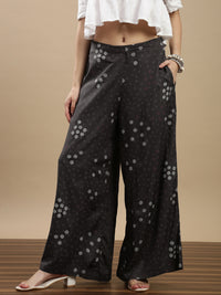 De Moza Women Casual Palazzo Dark Grey - De Moza