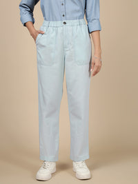Straight Pant-Ice Blue