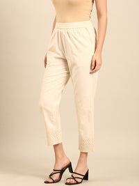 Straight Pant-Natural - De Moza