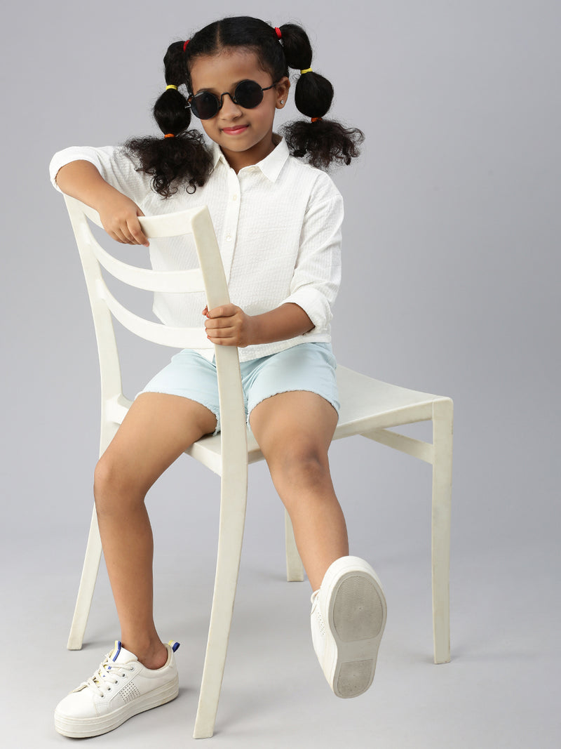 PIPIN Girls Shirt Cream