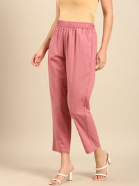 Straight Pant-Dusty Pink - De Moza