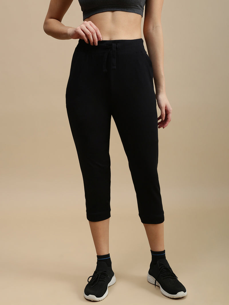 De Moza Women Athleisure Pants Black