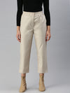 De Moza Women Formal Pant Beige